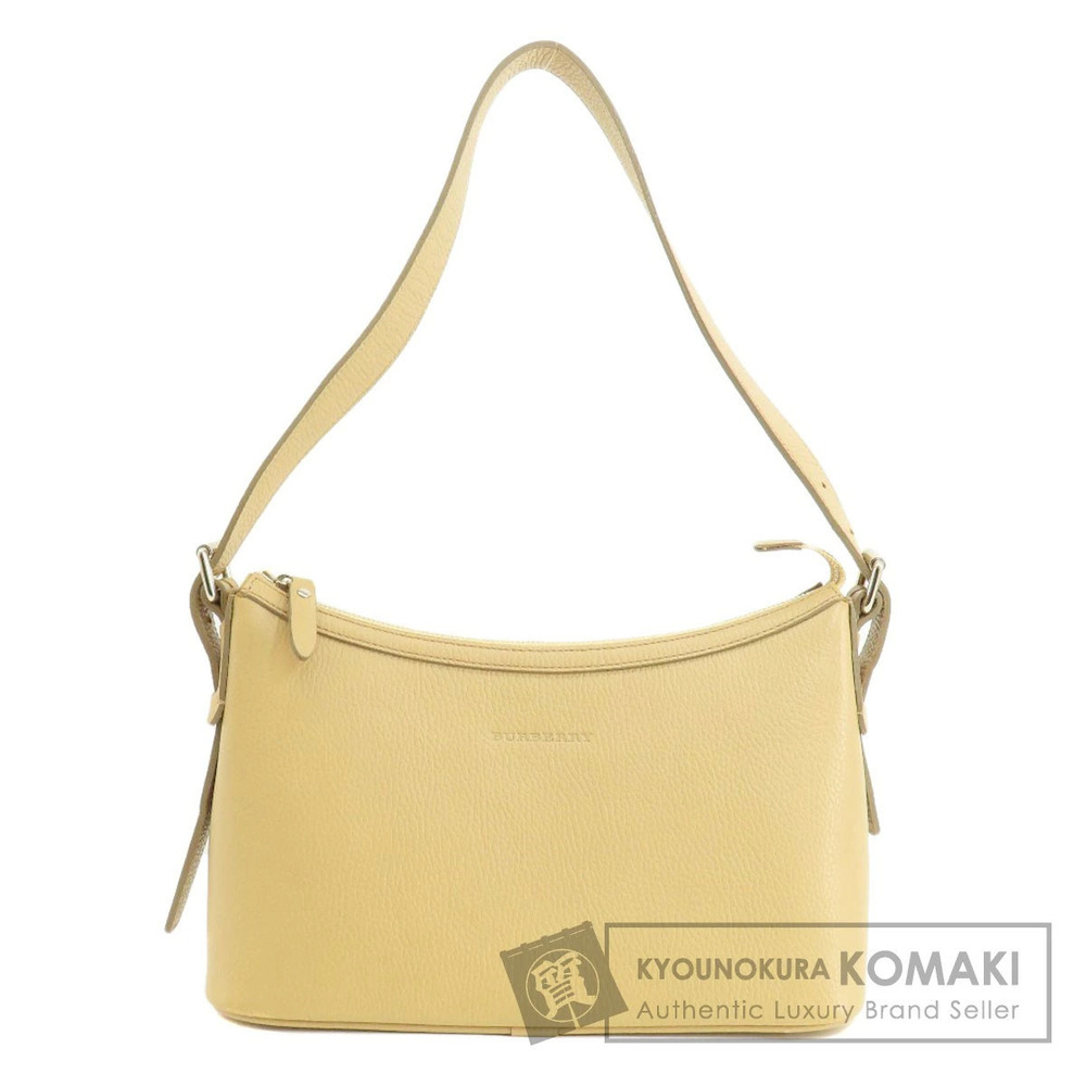 Burberry logo embossed One Shoulder Hobo bag leather